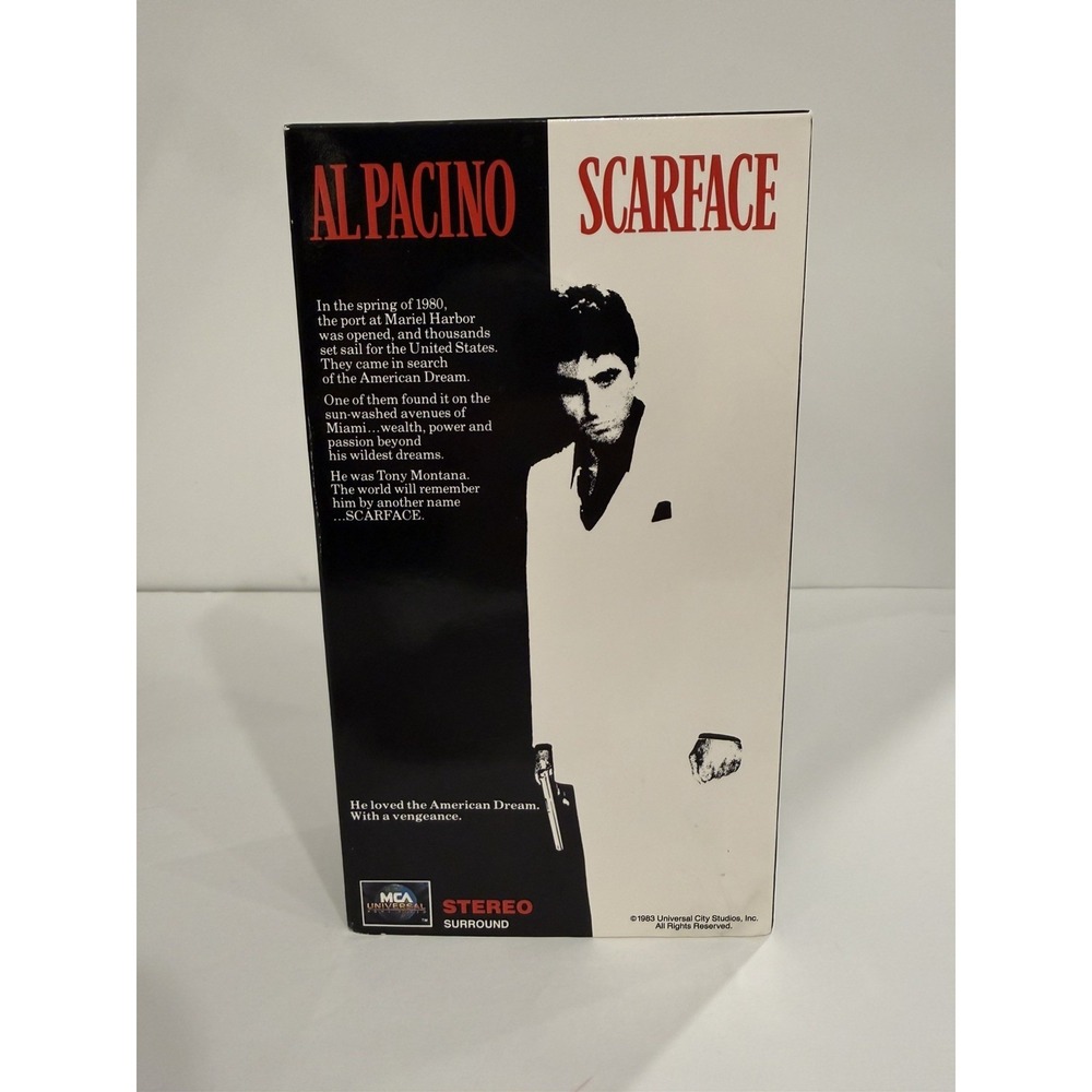 Scarface (VHS, 1990, 2-Tape Set) Al Pacino, Michelle Pfeiffer - Picture 2 of 4